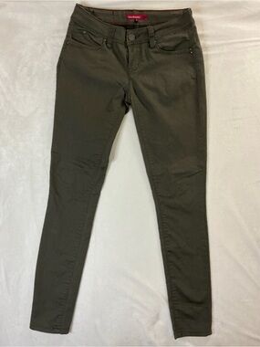 YMI WannaBettaButt Olive Green Skinny Jeans Women’s Size 3 Stretch Pants
